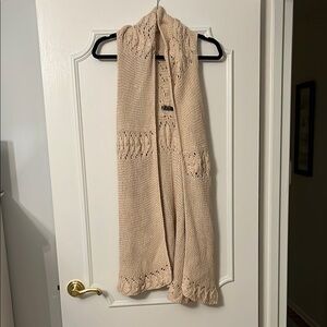 Beige Knit Cardigan